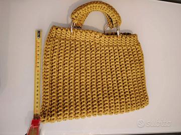 Borsa handmade color senape