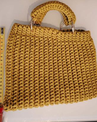 Borsa handmade color senape