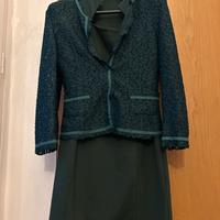 Completo abito business e giacca pizzo verde