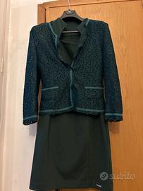 Completo abito business e giacca pizzo verde