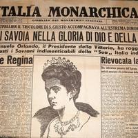 Italia Monarchica 1952 Morte di Elena di Savoia