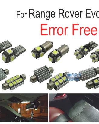KIT 10 LAMPADE LED INTERNE PER LAND ROVER EVOQUE 1