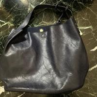 Borsa Magic Bag pelle blu