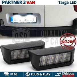 Placchette Luci Targa LED Peugeot PARTNER 3 Van