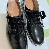 Scarpe nere pelle verniciata, made Italy, mis. 36