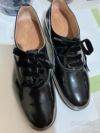 Scarpe nere pelle verniciata, made Italy, mis. 36