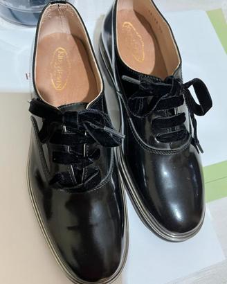 Scarpe nere pelle verniciata, made Italy, mis. 36