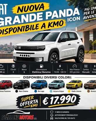 Fiat Grande Panda 1.2 Hybrid 110 CV S&S Icon KM0