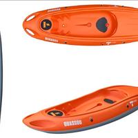 canoa kajak rigido in vetroresina