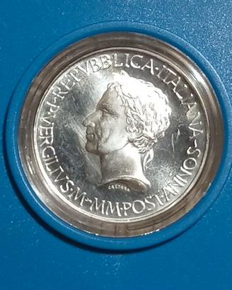 #2206 – Una moneta 500 Lire Italia PUBLIO VIRGILIO