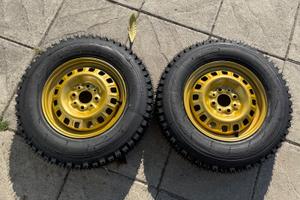 2 GOMME Panda 141 Tassellati e CHIODATI NUOVE