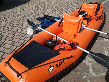 Gommone Rafting o cano-raft professionale completo