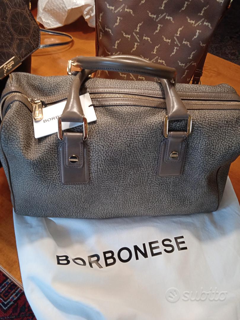 Borsa BORBONESE bauletto nuovo Abbigliamento e Accessori In