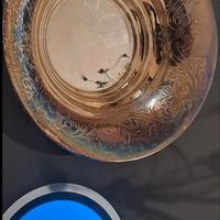 Ciotola portacandele argento 800. Vintage 