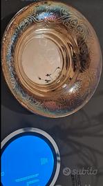 Ciotola portacandele argento 800. Vintage 