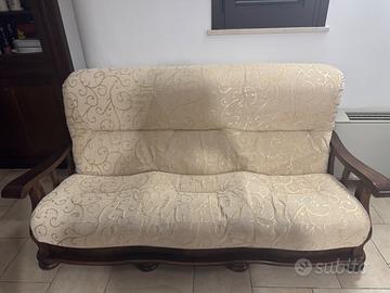 DIVANO 3 POSTI IN LEGNO MASSELLO