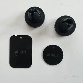 Kit 2 supporti magnetici auto Aukey + 2 piastrine 