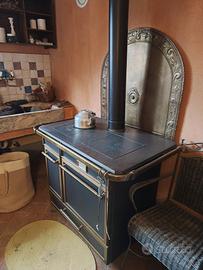 Cucina a legna, stufa putagè Godine