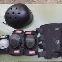 Casco Bell parastinchi TryAll ginocchiere Roces