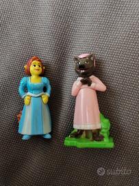 2 personaggi Shrek anno 2007 Kinder vintage 