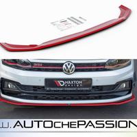 Splitter/Spoiler anteriore V2 per VW POLO MK6 GTI 