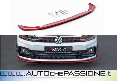 Splitter/Spoiler anteriore V2 per VW POLO MK6 GTI 