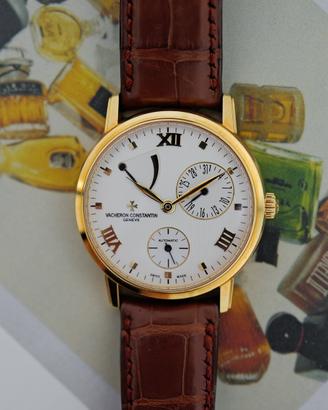 Vacheron Patrimony power Reserve cassa oro vitre