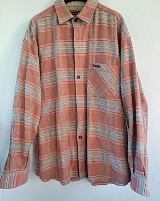 camicia uomo Marlboro Classics quadri grigio senap