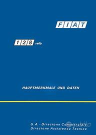 LIBRO PER FIAT 128 RALLY 1971