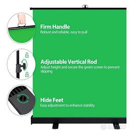 Green screen professionale portatile 82” chroma