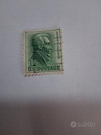 francobollo raro da 1 c. A.Jackson 1963 stati unit