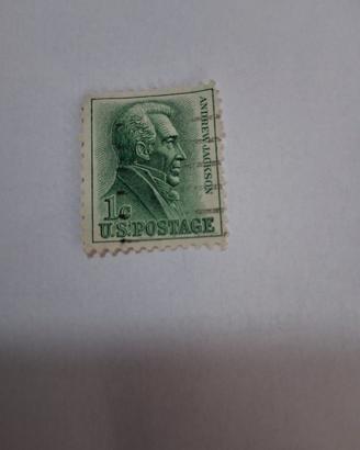 francobollo raro da 1 c. A.Jackson 1963 stati unit