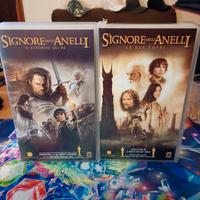 2 VHS il signore degli anelli vintage 