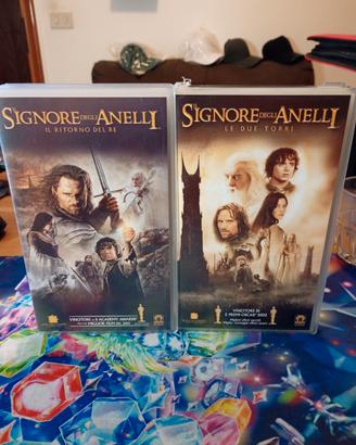 2 VHS il signore degli anelli vintage 