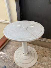 Tavolo rotondo da Giardino in pvc