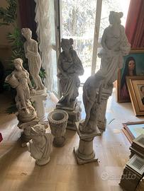 Lotto statue classiche decorative