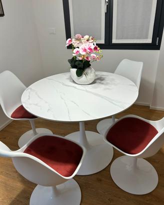 NUOVI: Set tavolo rotondo + 4 sedie
