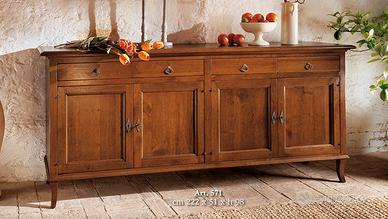 Credenza Foscari quattro ante in noce massello