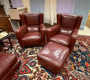 poltrona Baxter con pouff