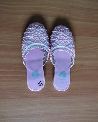 ciabatte da donna di colore rosa chiaro