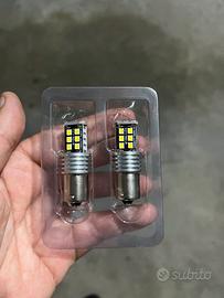 Coppia luci diurne DRL 15 led P21W canbus no error