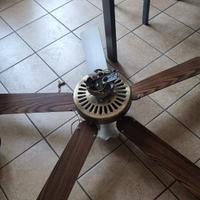 lampadario con ventole