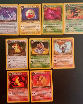Pokemon carte serie DARK prima edizione 