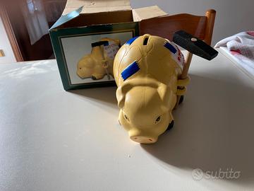 Salvadanaio maialino ceramica