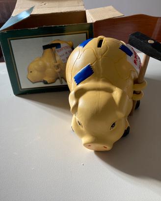 Salvadanaio maialino ceramica