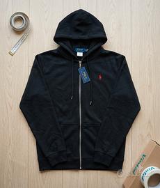 Felpa Polo Ralph Lauren Nera con Cappuccio M nuova