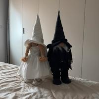 Coppia di gnomi sposi