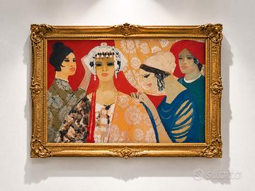 Salvatore Fiume La Vestizione Serigrafia