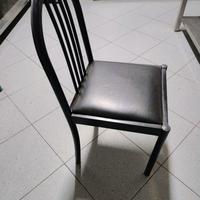 sedie in ferro con imbottitura