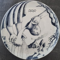I piatti dello Zodiaco ACQUARIO, ceramica Artzberg